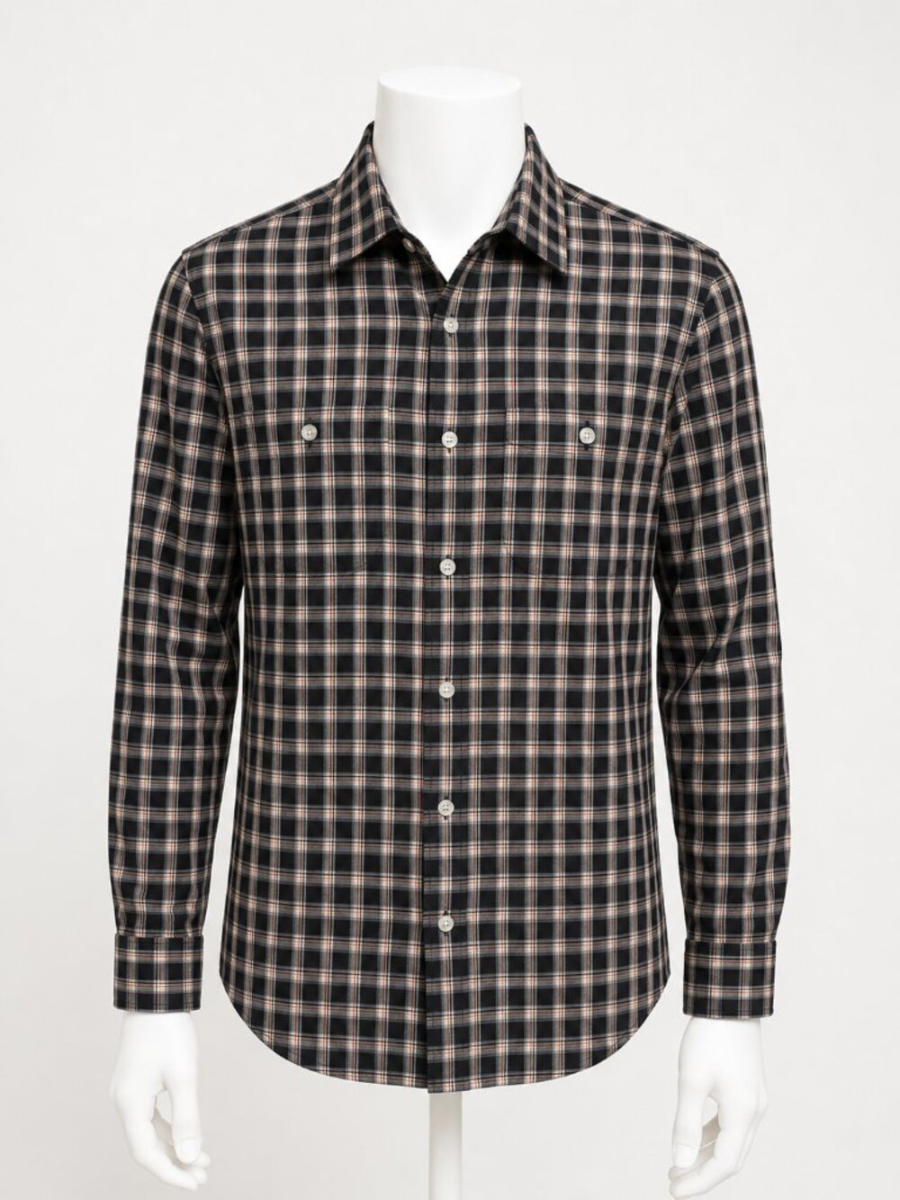 🤠 Wrangler Plaid Button-Up Shirt – Men’s Medium (Like New!)